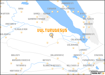 map of Vulturu de Sus