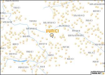 map of Vunići