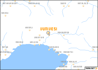 map of Vunivesi