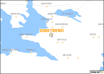 map of Vuohtomäki