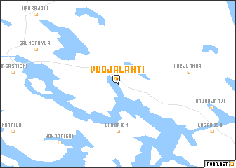 map of Vuojalahti