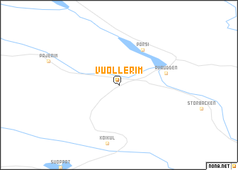 map of Vuollerim