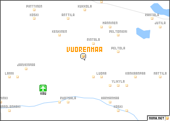 map of Vuorenmaa