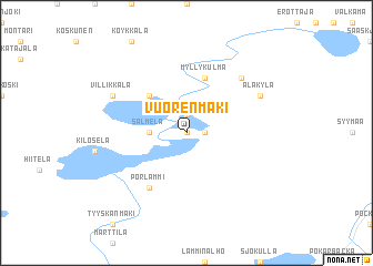 map of Vuorenmäki