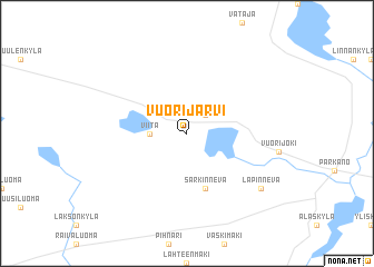 map of Vuorijärvi