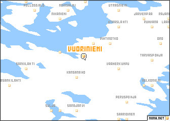 map of Vuoriniemi