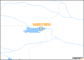 map of Vuoriyarvi