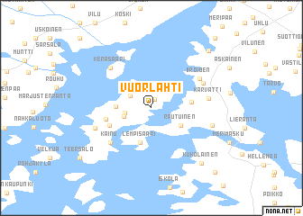 map of Vuorlahti