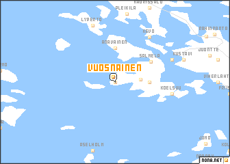 map of Vuosnainen