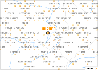 map of Vŭrben