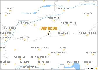 map of Vŭrbovo