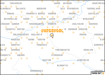 map of Vŭrgov Dol