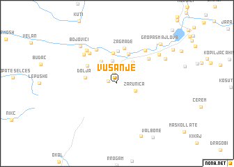 map of Vusanje