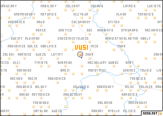 map of Vŭsí