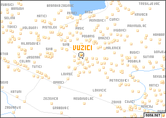 map of Vužići