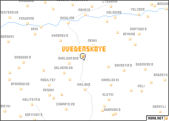 map of Vvedenskoye