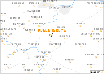 map of Vvedenskoye