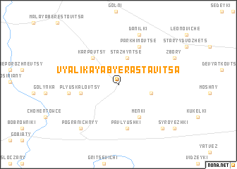 map of Vyalikaya Byerastavitsa