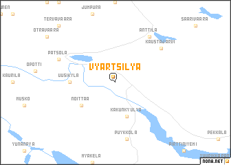 map of Vyartsilya