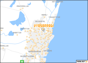 map of Vyasarpadi