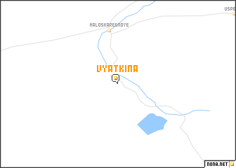 map of Vyatkina