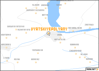 map of Vyatskiye Polyany