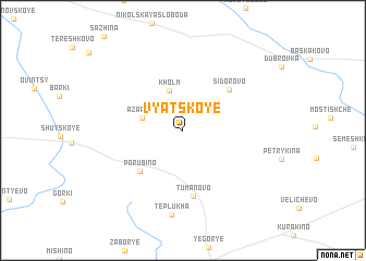 map of Vyatskoye