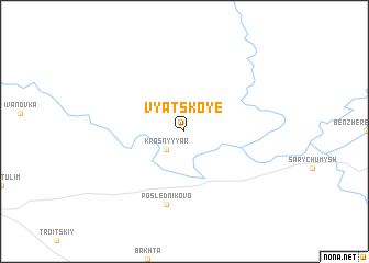 map of Vyatskoye