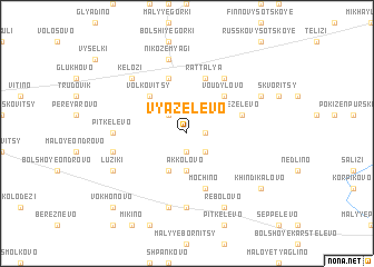 map of Vyazelevo