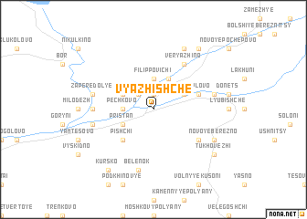 map of Vyazhishche