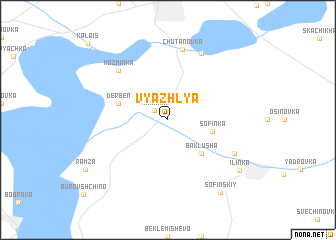 map of Vyazhlya