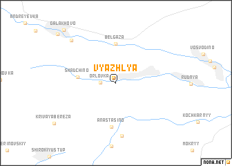 map of Vyazhlya