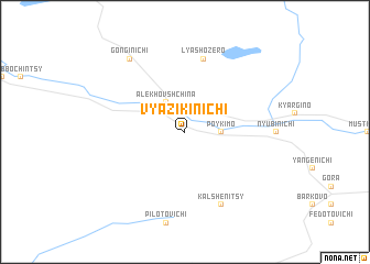 map of Vyazikinichi