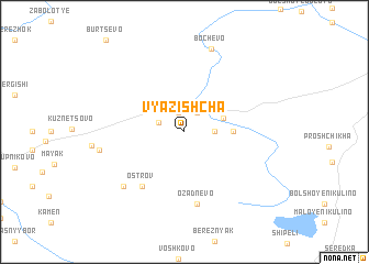 map of Vyazishcha