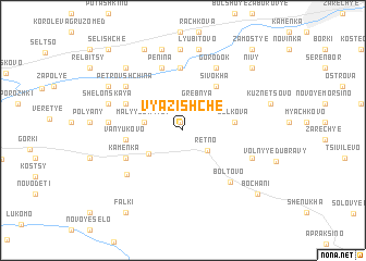 map of Vyazishche