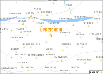 map of Vyazishchi