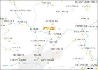 map of Vyazki