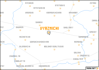 map of Vyazʼmichi