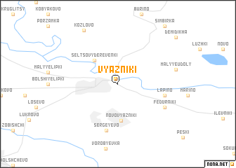 map of Vyazniki