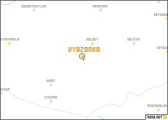 map of Vyazonka