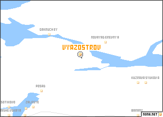 map of Vyazostrov