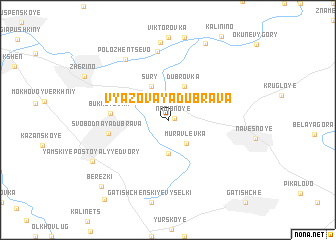 map of Vyazovaya Dubrava