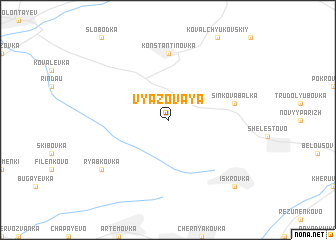 map of Vyazovaya