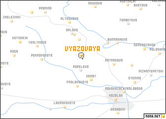 map of Vyazovaya
