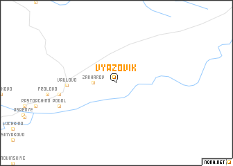 map of Vyazovik