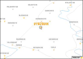 map of Vyazovik