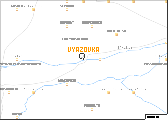 map of Vyazovka