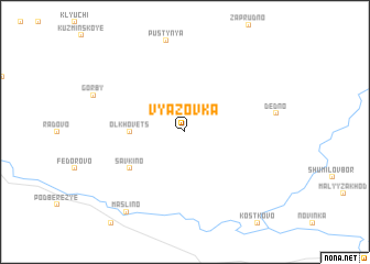 map of Vyazovka