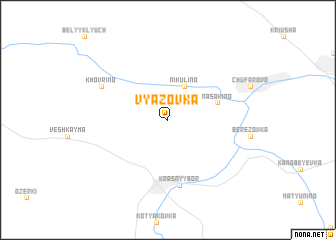 map of Vyazovka