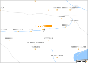 map of Vyazovka